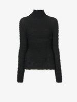 Still Life image of Shibori Turtleneck Top in BLACK