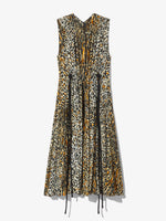 Still Life image of Printed Leopard Sleeveless Dress in BUTTER MULTI