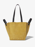 Front image of Large Mercer Suede Tote in FATIGUE