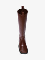 Aerial image of Square Riding Boots in Dark Brown