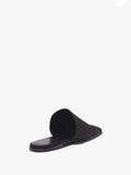 Back 3/4 image of TRAP SLIPPERS in Black