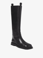 3/4 Front image of Square Riding Boots in Black