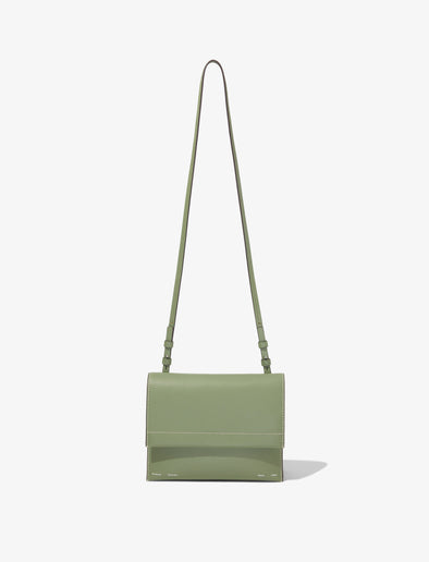 Front image of Accordion Flap Bag in ARTICHOKE