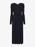 Still Life image of Matte Crepe Wrap Dress in BLACK