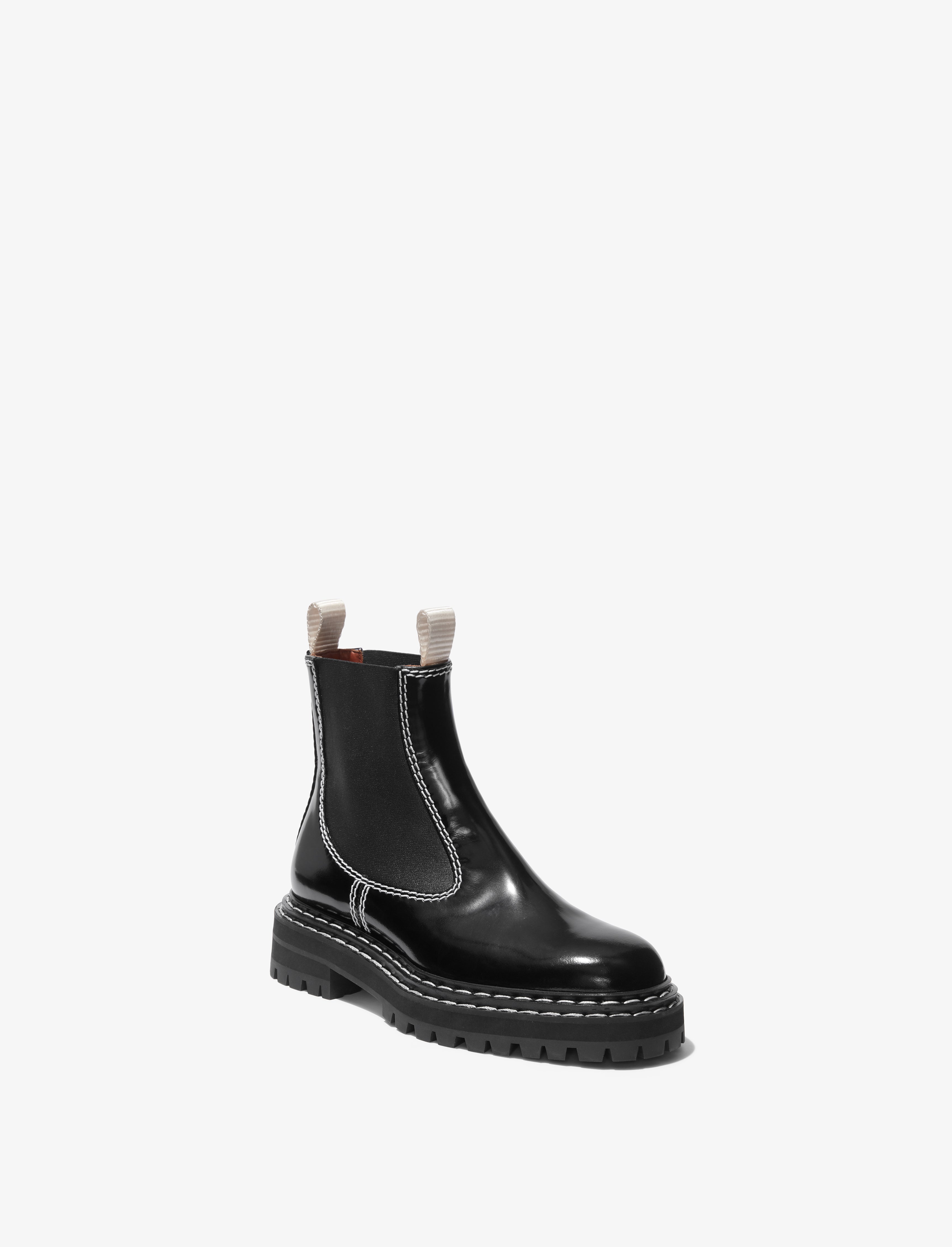 Lug Sole Chelsea Boots in Spazzolato Leather Proenza Schouler