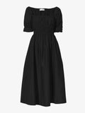 Still Life image of Square Neck Poplin Dress in BLACK