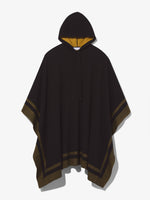 Still Life image of Cashmere Blend Poncho in BLACK/DARK SAND