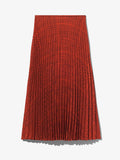 Still Life image of Pleatable Crepe Midi Skirt
 in VERMILLION/BLACK