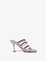 Front image of Square Sandals in Light/Pastel Purple