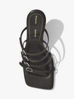 Aerial image of Square Sandals in BLACK