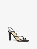 3/4 Front image of Sculpt Sandals in BLACK