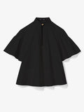 Still Life image of Poplin Pintuck Top in BLACK