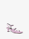 3/4 Front image of Square Sandals - 50MM in Light/Pastel Purple