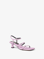 3/4 Front image of Square Sandals - 50MM in Light/Pastel Purple