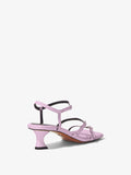 3/4 Back image of Square Sandals - 50MM in Light/Pastel Purple