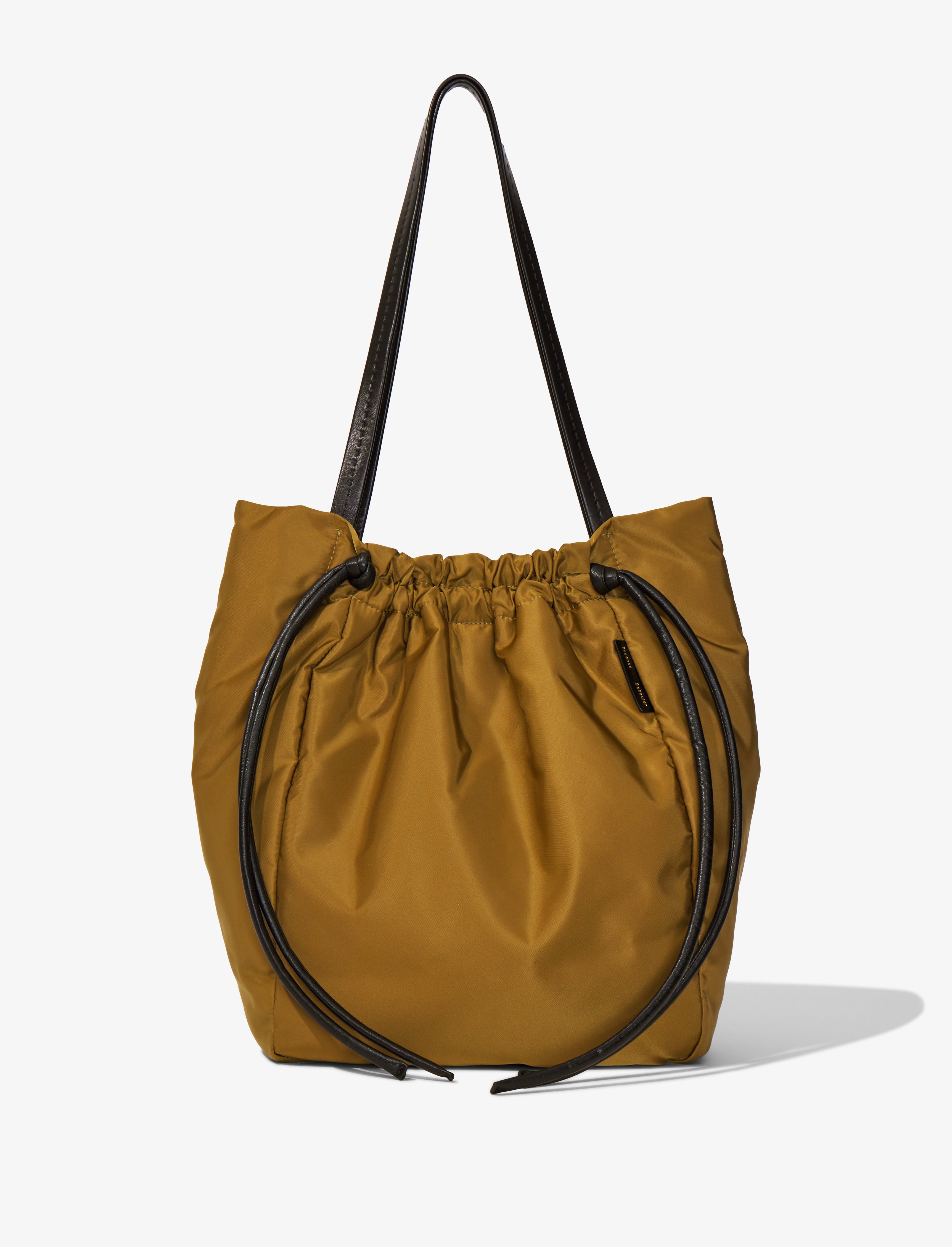 Drawstring Tote in Nylon Fatigue