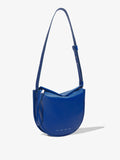 Side image of Medium Baxter Leather Bag in COBALT