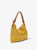 Side image of Minetta Raffia Bag in SUN