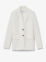 Flat image of Cotton Linen Blazer in off white