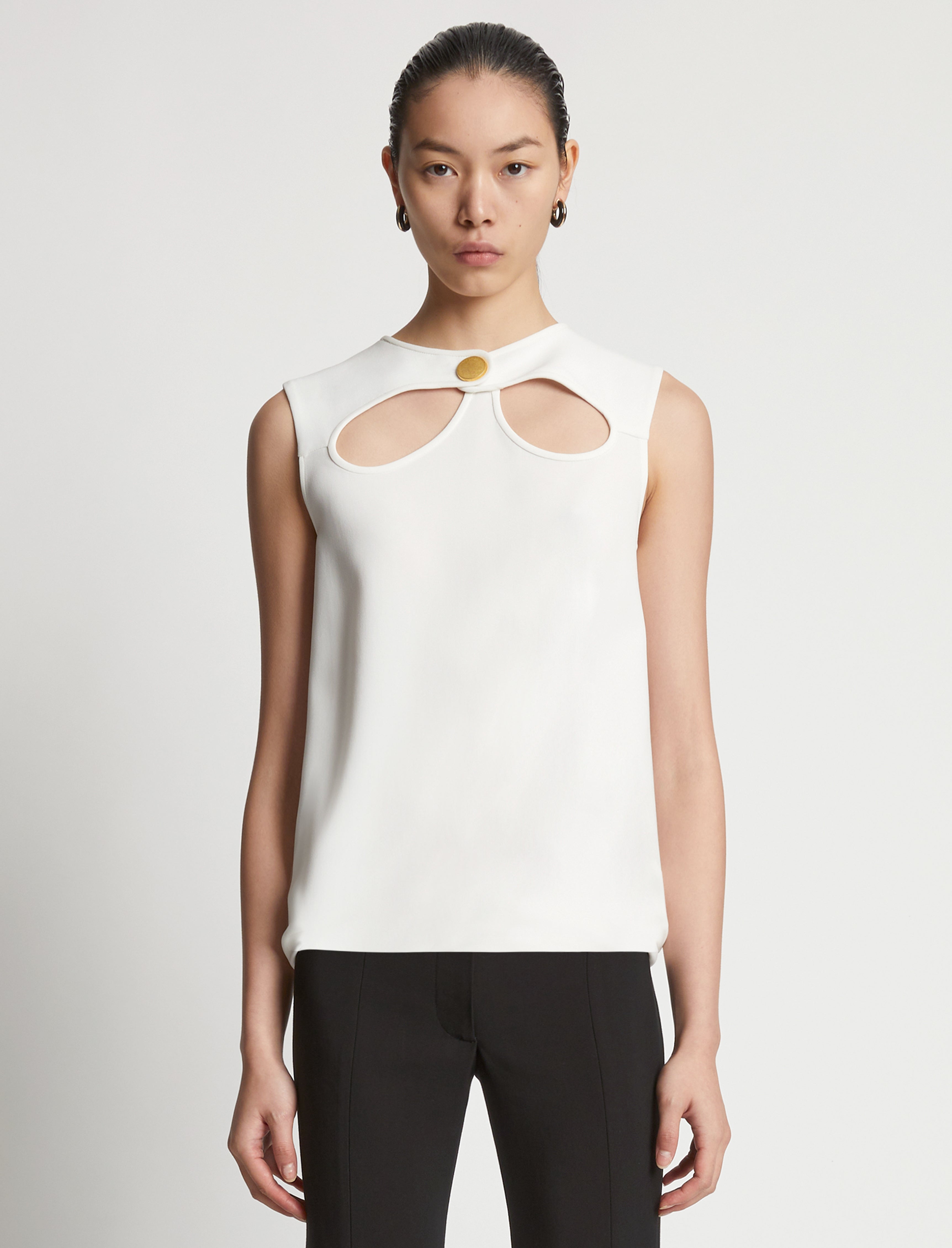 Matte Viscose Crepe Top Proenza Schouler