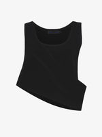 Flat image of Viscose Knit Top in black