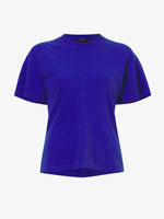 Flat image of  Eco Cotton Waisted T-Shirt in cobalt