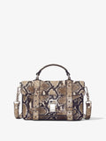 Front image of Printed Snake PS1 Tiny Bag in NATURAL MULTI