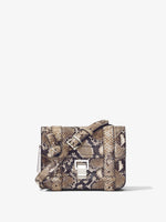 Front image of Printed Snake PS1 Mini Crossbody Bag in NATURAL MULTI