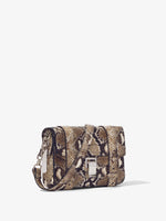 Side image of Printed Snake PS1 Mini Crossbody Bag in NATURAL MULTI