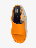 Aerial image of Forma Platform Sandals in Orange