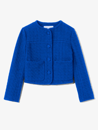 Still Life image of Tweed Cropped Jacket in ROYAL BLUE