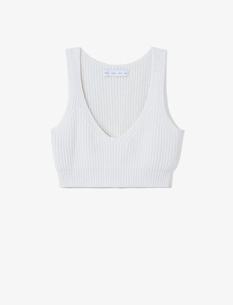 Ribbed Cotton Cropped Sweater – Proenza Schouler