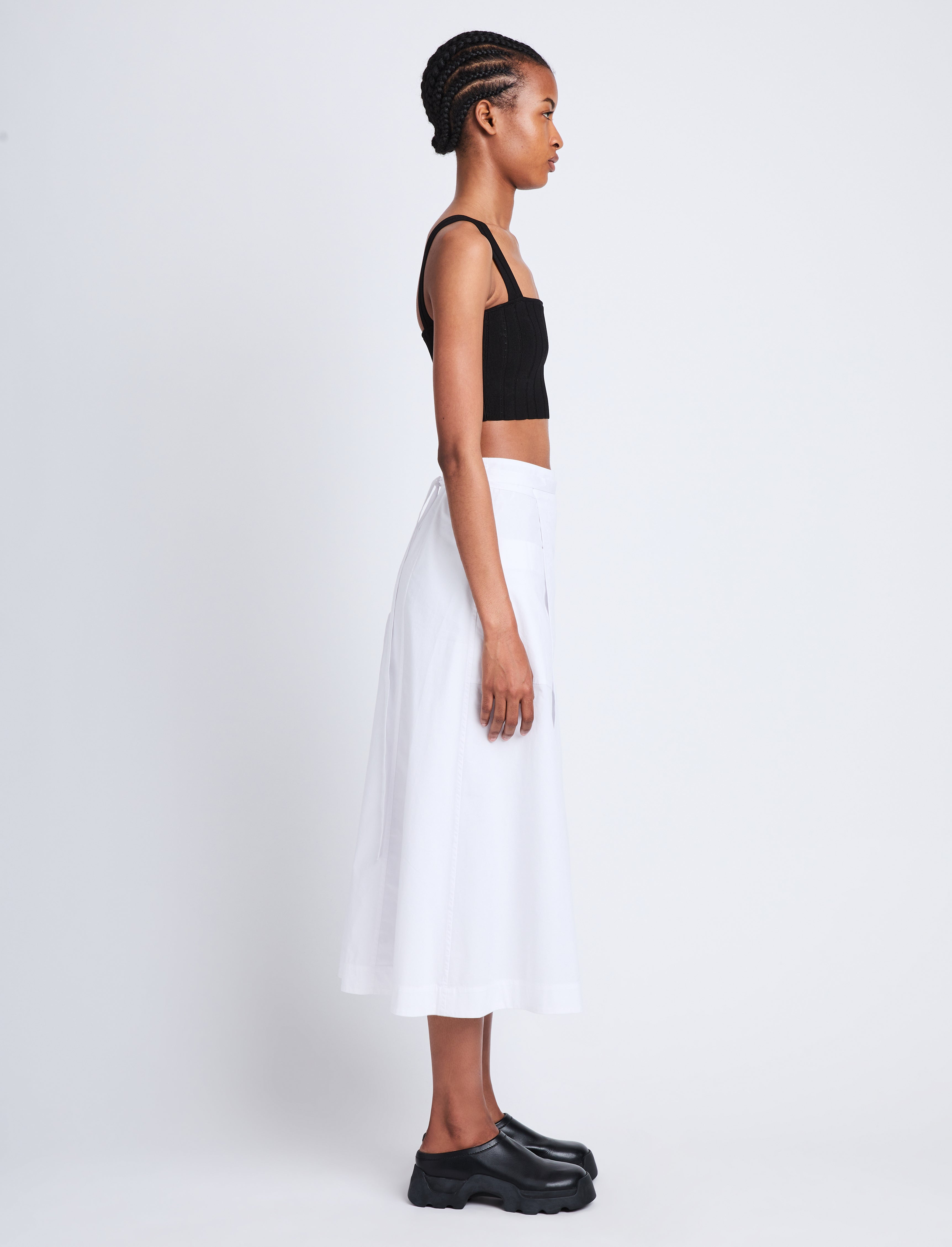Soft Poplin Wrap Skirt – Proenza Schouler