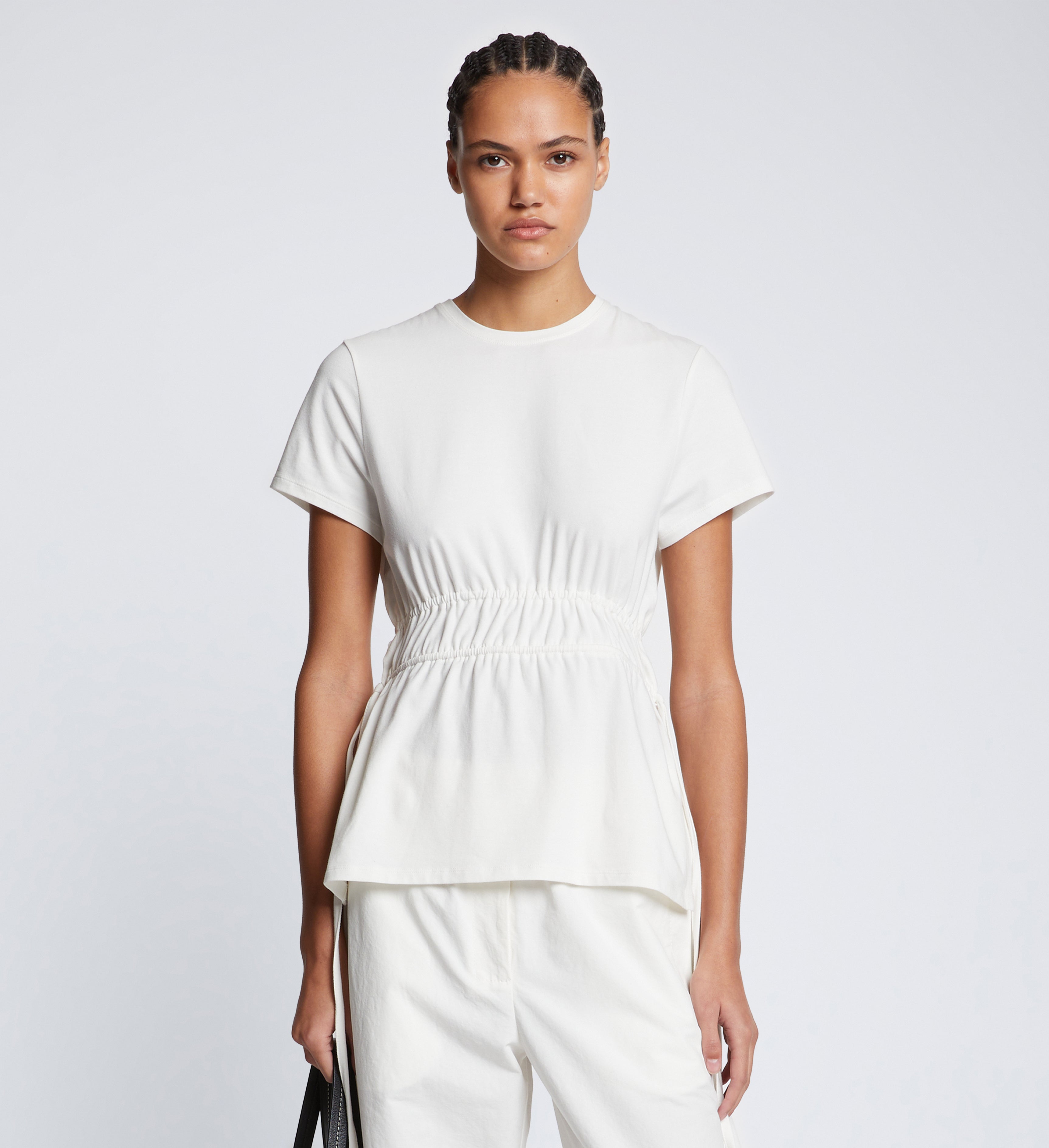 Ruched Side Tie T-Shirt – Proenza Schouler