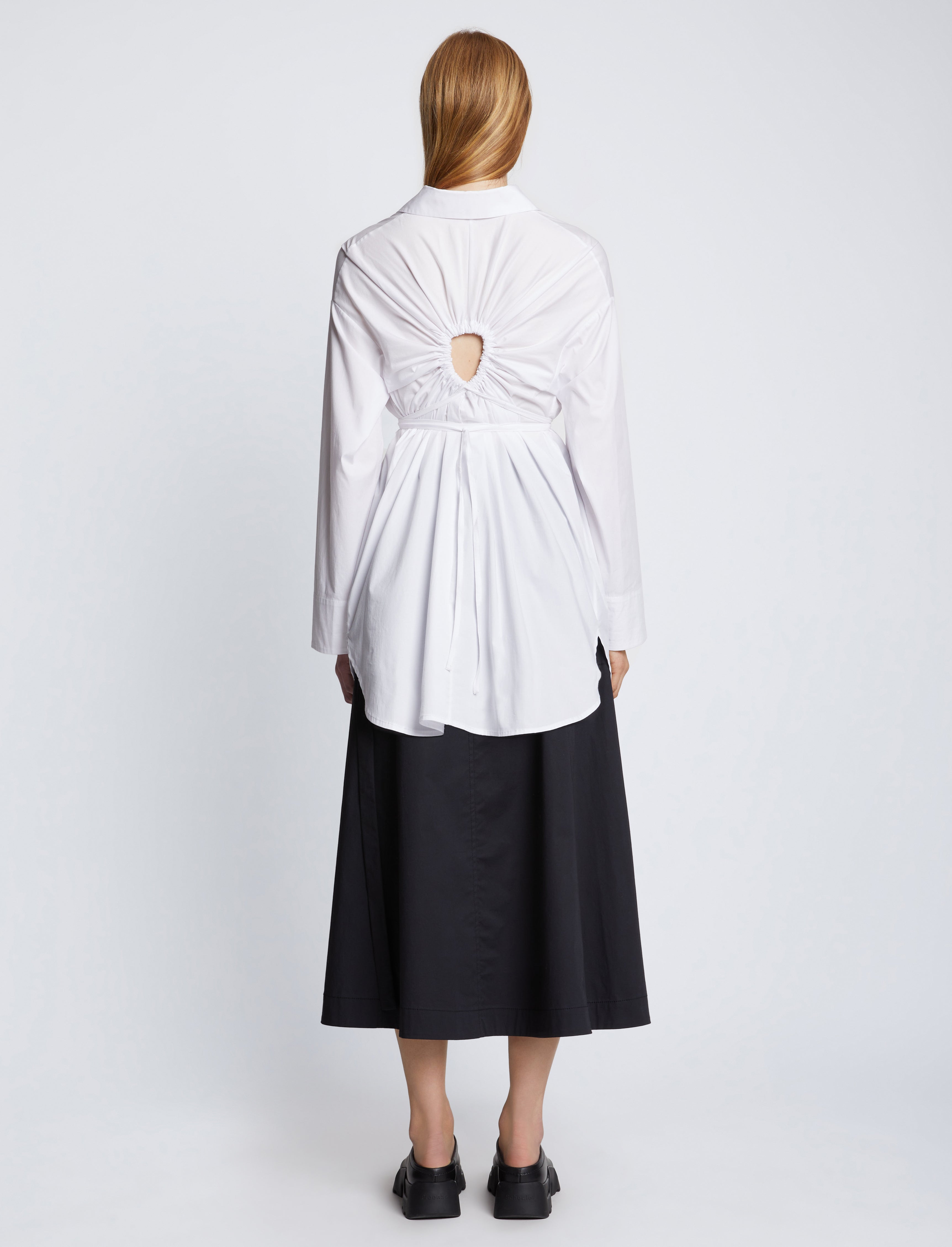 Soft Poplin Button Down Shirt Dress – Proenza Schouler