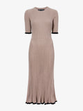 Still Life image of Silk Cashmere Rib Knit Dress in TAUPE