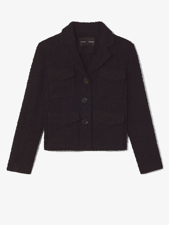 Still Life image of Bi-Stretch Tweed Jacket in BLACK