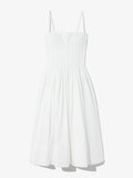 Still Life image of Eco Poplin Pintuck Dress in WHITE