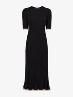 Still Life image of Silk Cashmere Rib Knit Dress in BLACK