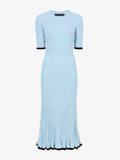 Still Life image of Silk Cashmere Rib Knit Dress in LIGHT BLUE