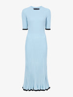 Still Life image of Silk Cashmere Rib Knit Dress in LIGHT BLUE