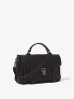 Side image of Carved Python PS1 Medium Bag in BLACK