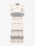 Still Life image of Wavy Stripe Rib Knit Dress in ECRU MULTI