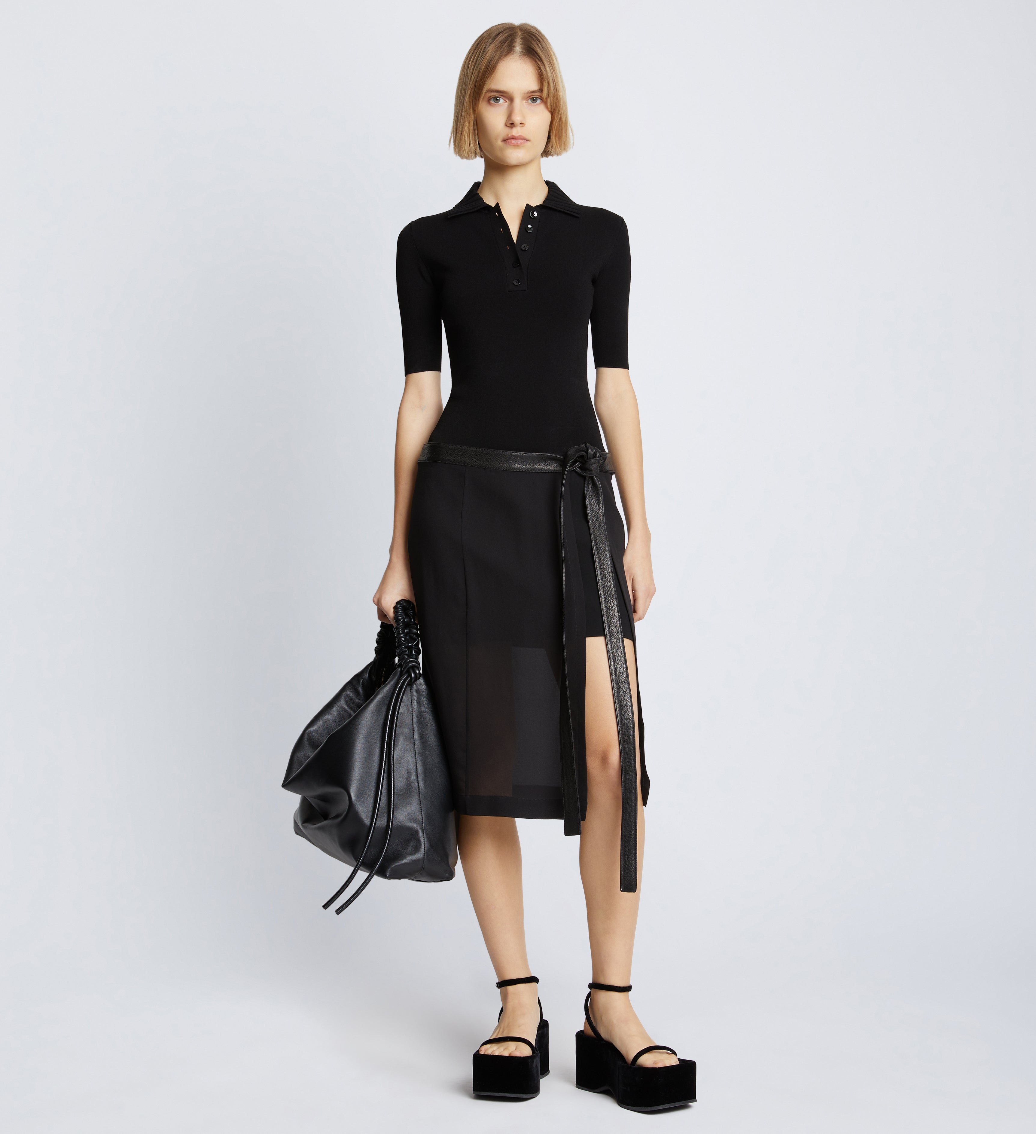 Crepe Chiffon Wrap Skirt – Proenza Schouler