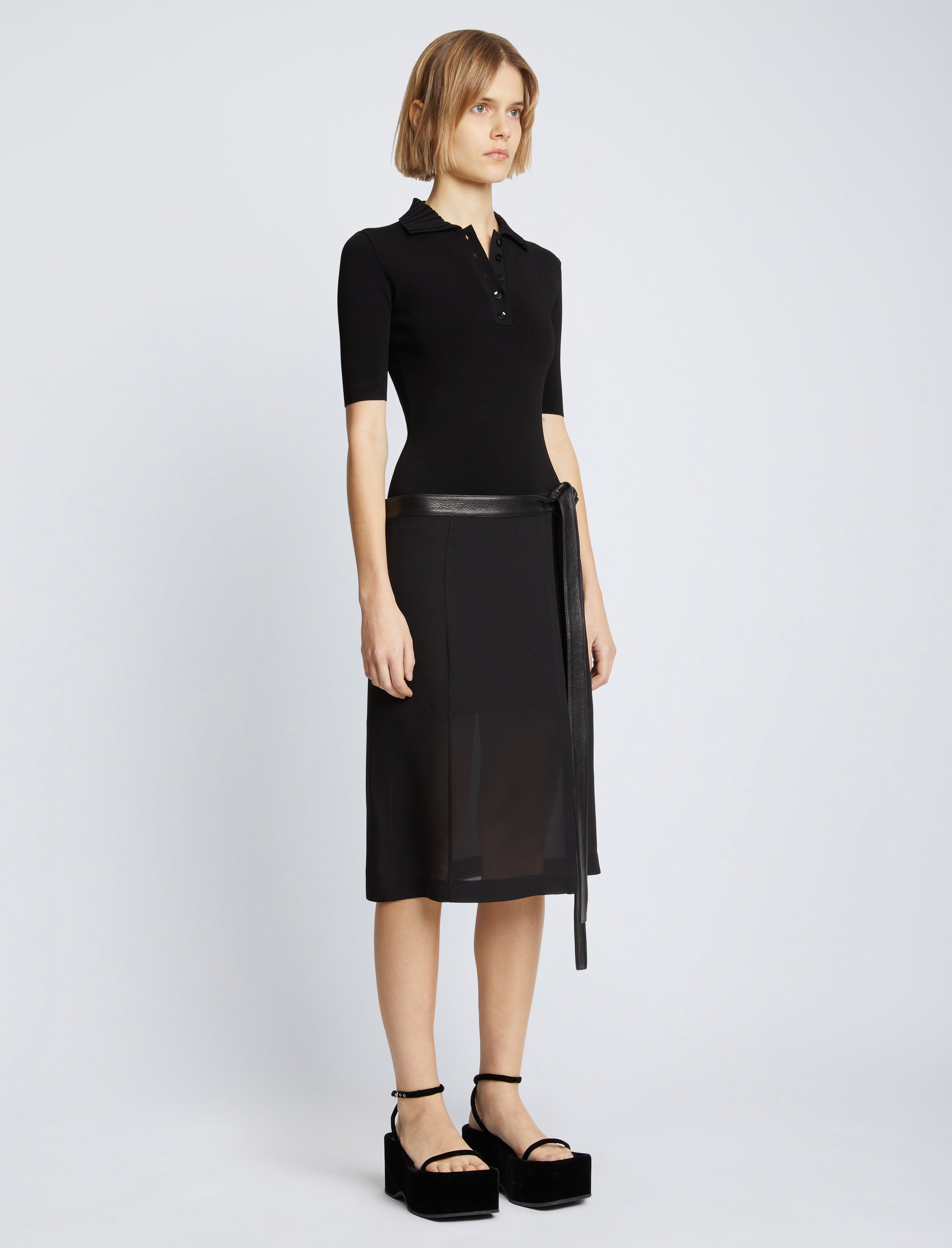 Crepe Chiffon Wrap Skirt – Proenza Schouler