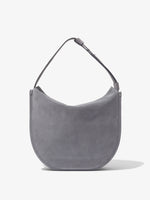 Back image of Baxter Suede Bag in STEEL