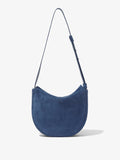 Back image of Medium Baxter Suede Bag in SLATE BLUE