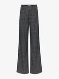 Still Life image of Plaid Suiting Wide Leg Pants in BLACK/OFFWHITE/CITRON