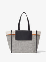 Back image of Large Morris Tweed Tote in GREY MELANGE