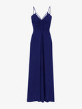 Still Life image of Matte Crepe Spaghetti Dress in BLUEBERRY